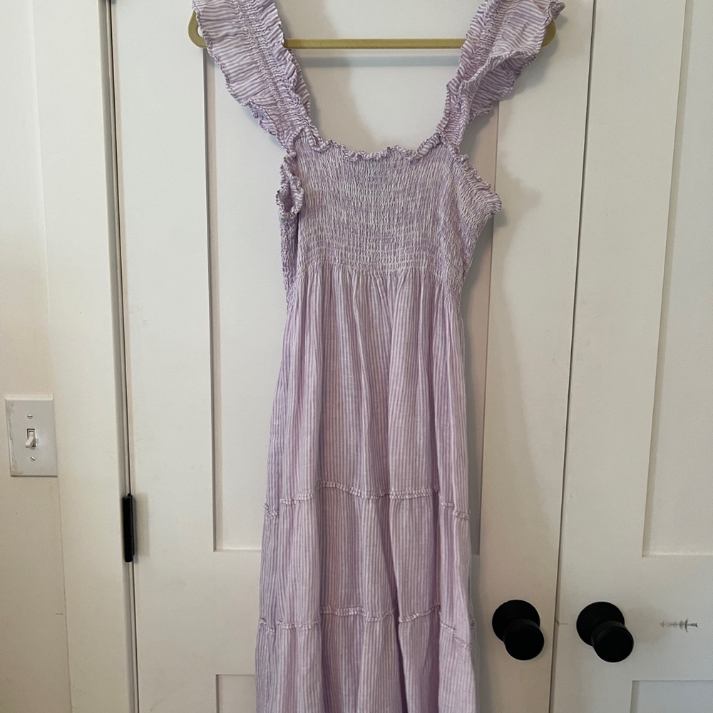 Hill House Lilac Linen Nap Dress